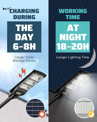 500W Solar Street Light IP65 Waterproof Outdoor Lights 2 Pieces 6000LM Solar Floodlight