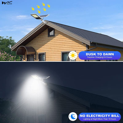 Onsite Metering Lighting Solutions 1200W LED Solar Street Light 10000LM Dusk to Dawn