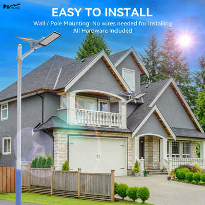 Outdoor Solar Street Light Waterproof Dusk to Dawn Solar Floodlight with Remote Control