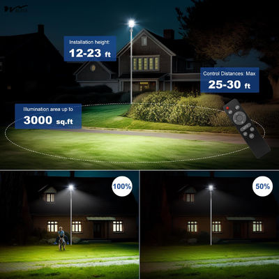Outdoor Courtyard Solar Street Light 2000W with 50000 Hours Working Time Guarantee