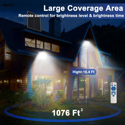 50000 Hours Working Time Solar Floodlight 100W with Remote Control LED IP67 Waterproof