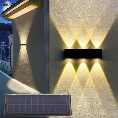 Solar Garden Lights Waterproof Upward Porch Wall Lamp with 50000 Hours Working Time