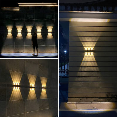 Solar Garden Lights Waterproof Upward Porch Wall Lamp with 50000 Hours Working Time