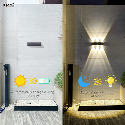 Solar Garden Lights Waterproof Upward Porch Wall Lamp with 50000 Hours Working Time