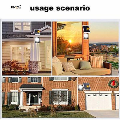 Solar Street Light 2-Piece LED Landscape Lamp Column with Long Lifespan of 50000 Hours