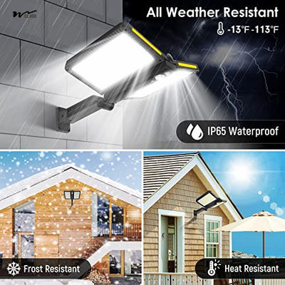 Push Button Switch Type Outdoor Lights with Double Big Solar Panels and High Brightness
