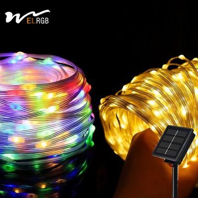2kg Product Weight 100m LED Strip Line Solar String Lights for Courtyard Decoration