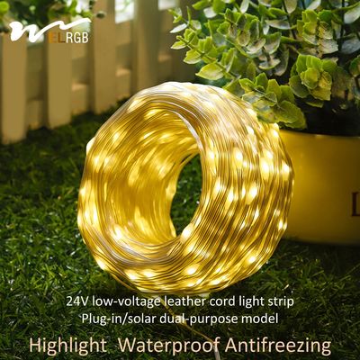 2kg Product Weight 100m LED Strip Line Solar String Lights for Courtyard Decoration