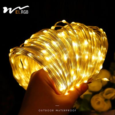 2kg Product Weight 100m LED Strip Line Solar String Lights for Courtyard Decoration