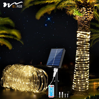 Solar Rope Light 72FT 200 LED 8 Modes IP67 Waterproof Remote Control Ideal for Landscape