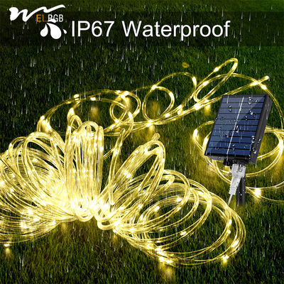 Solar Rope Light 72FT 200 LED 8 Modes IP67 Waterproof Remote Control Ideal for Landscape