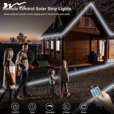 Solar Energy LED Garden Lights IP68 Waterproof Acrylic Tape Cutting with Remote Control