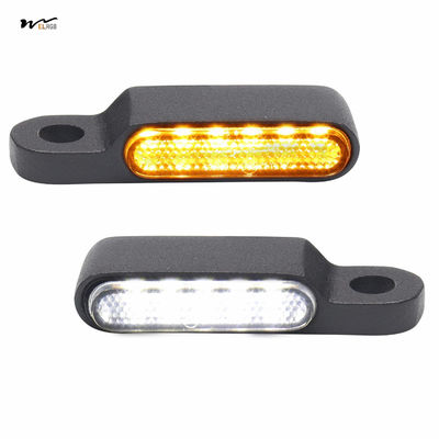 12V Front Motorcycle Running Lights with Mini Handlebar Sequential LED Turn Signals