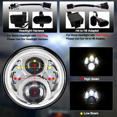 Universal Motorcycle Projection Light Kit Waterproof Ghost Shadow Lights Red Pack of Pair