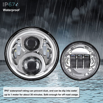 Universal Motorcycle Projection Light Kit Waterproof Ghost Shadow Lights Red Pack of Pair