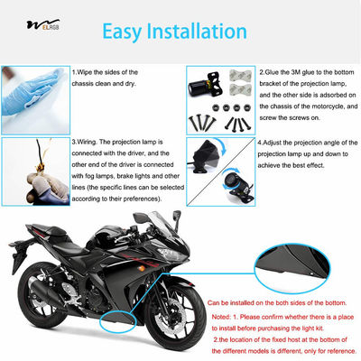 Long-lasting 4.5 Inch Motorcycle Fog Lights 50000 Hours Lifespan with Housing Bucket
