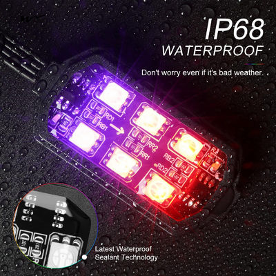 12 Pcs Motorcycle LED Light Kit APP/RF Control Waterproof 16 Million Color Brake Light