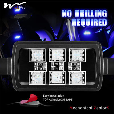 Multi-Color Neon RGB Strips Wireless Smart Remote Controller for Motorcycle LED Light Kit