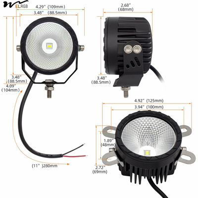 50000 Hours Working Time 2Pcs 3.5Inch Round LED Offroad Fog Pod Lights for Motorcycle