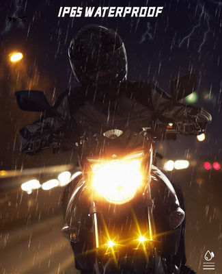 60W White Amber Motorcycle LED Pod Projection Light 1.3-inch Auxiliary Spotlight