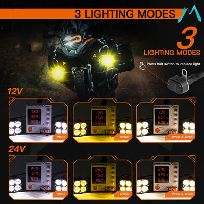 Waterproof LED Point Driving Fog Light for R1200GS F800GS K1600 Motorcycle Universal Fit