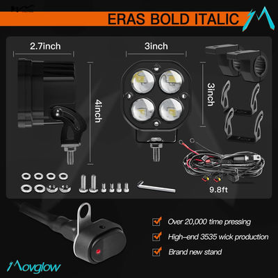 Waterproof LED Point Driving Fog Light for R1200GS F800GS K1600 Motorcycle Universal Fit