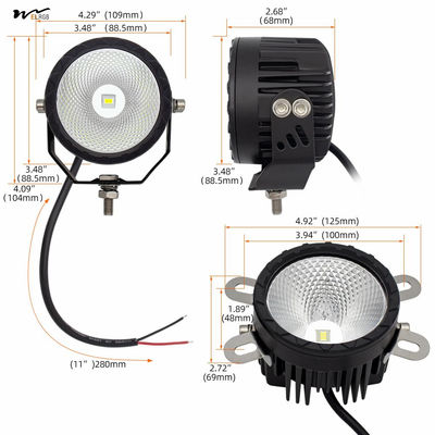 Work Assist 3.5-Inch Round Off-Road Driving Fog Lights 2 Piece with Switch Mode Other