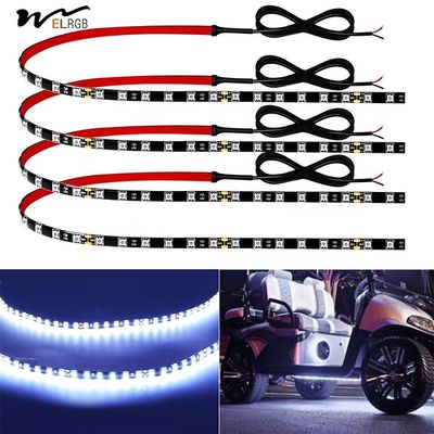 0.18kg White LED Light Strip for Cars Golf Carts Boats 60.96cm Connected Waterproof 12V