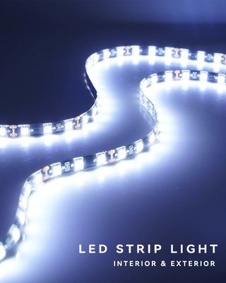 0.18kg White LED Light Strip for Cars Golf Carts Boats 60.96cm Connected Waterproof 12V