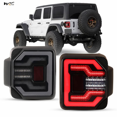 LED Rear Lights Car Rear Lamps Assembly Replacement 1Pair Matte Black Housing/Smoke Lens