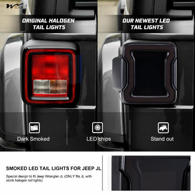 Tail Lights Waterproof Class Waterproof Black Housing Smoke Lens 1Pair LED Accessories