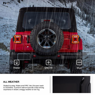 Tail Lights Waterproof Class Waterproof Black Housing Smoke Lens 1Pair LED Accessories