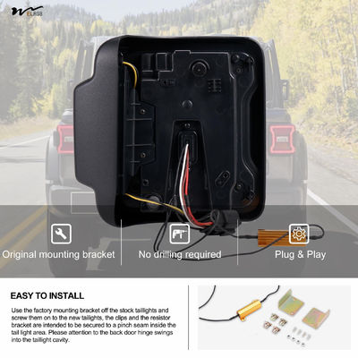 Tail Lights Waterproof Class Waterproof Black Housing Smoke Lens 1Pair LED Accessories
