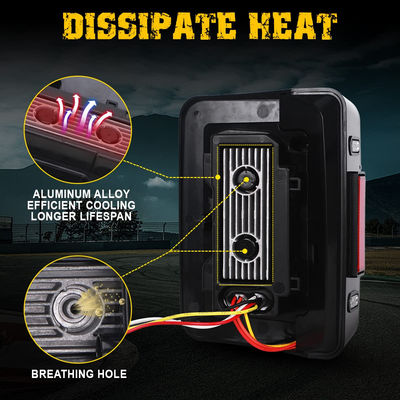 Wattage 85 watts C Shaped LED Tail Lights with Smoked Lens and Built-in EMC Rear Lights 2 PCS