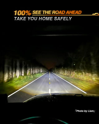 7 Inch LED Headlights with Turn Signal Amber White DRL and Black Halo Performance