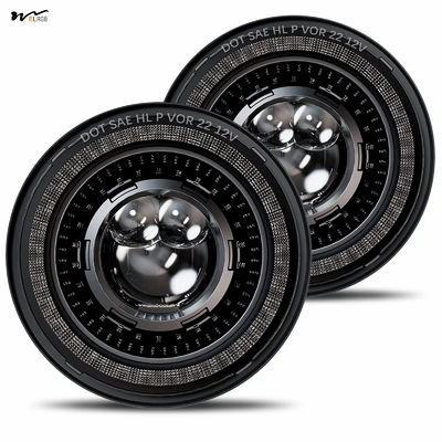 Experience the Latest Technology 7 Inch LED Headlights with Starry DRL and Turn Signal