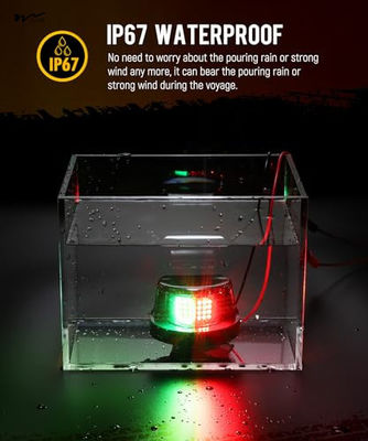 24 LED Red and Green Navigation Light for Pontoon Yacht Skiff Skeeter Front Trucks