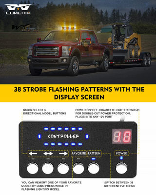 Power Source Corded Electric LED Strobe Beacon Lights Bar for Emergency Traffic Warning
