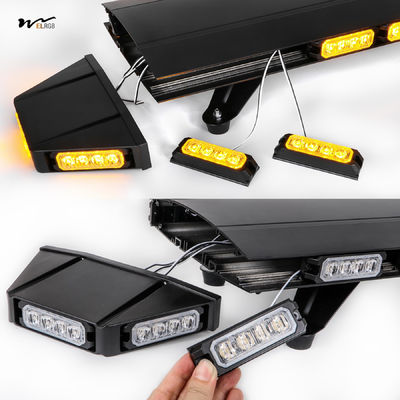 High Intensity LED Strobe Light Bar Low Profile Emergency Warning for Law Enforcement