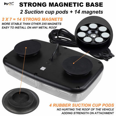 Roof Top 48LED A W High Visibility Emergency Safety Warning LED Mini Strobe Light bar