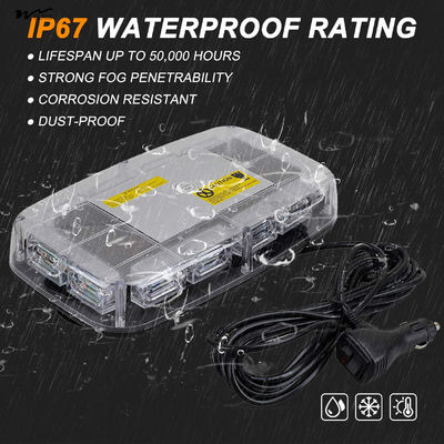 Roof Top 48LED A W High Visibility Emergency Safety Warning LED Mini Strobe Light bar