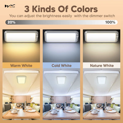 LitePro DLX Layout 7W 700LM Dimmable Sliding RV Ceiling Dome Lights Other Switch Mode