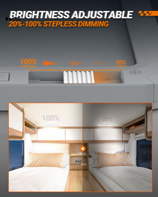 RV Lights Interior 3 Color Dimmable LED RV Lamp Fixtures 12V Camper Light 1500LM