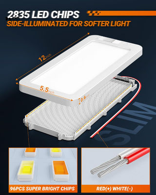 RV Lights Interior 3 Color Dimmable LED RV Lamp Fixtures 12V Camper Light 1500LM