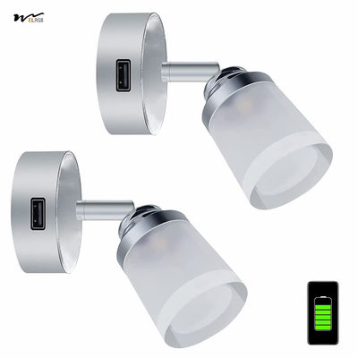 3W Touch Switch Wall Spot Light Caravan Interior Dimmable Bedside USB Reading