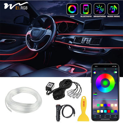 LED Car Strip Lights Multicolor Interior Lighting Kit 16 Million Colors 5 in 1 APP
