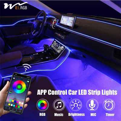 LED Car Strip Lights Multicolor Interior Lighting Kit 16 Million Colors 5 in 1 APP