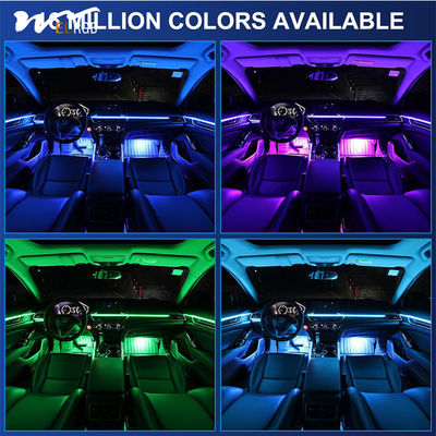 LED Car Strip Lights Multicolor Interior Lighting Kit 16 Million Colors 5 in 1 APP
