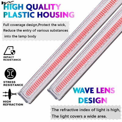 Universal Super Bright Car Trucks DRL Decoration Lamp Waterproof LED Strips COB Car LED Fog Light Blue