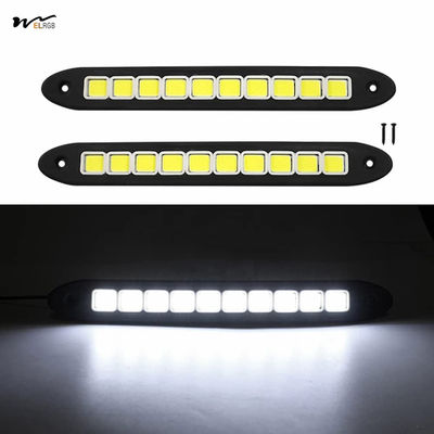 Waterproof COB DRL Fog Lights for Car 2Pcs High Power LED Daytime Running Light Strip